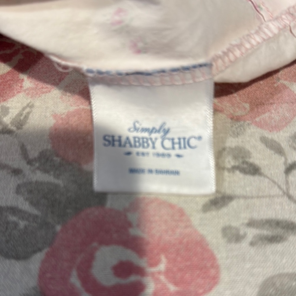 Simply Shabby Chic Pink and Gray Floral pillowcases